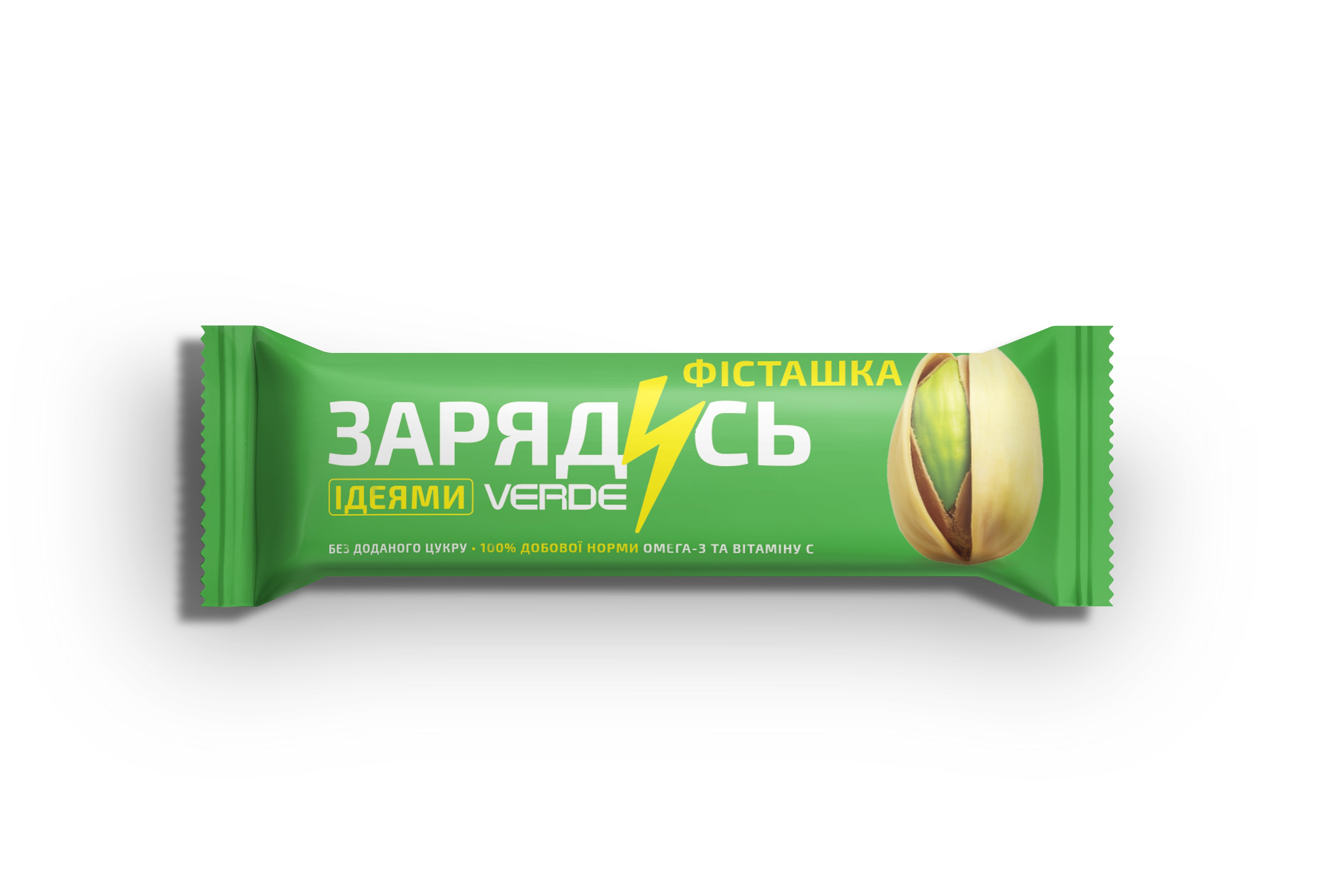 Батончик «Зарядись Идеей» — Фисташка + Омега-3