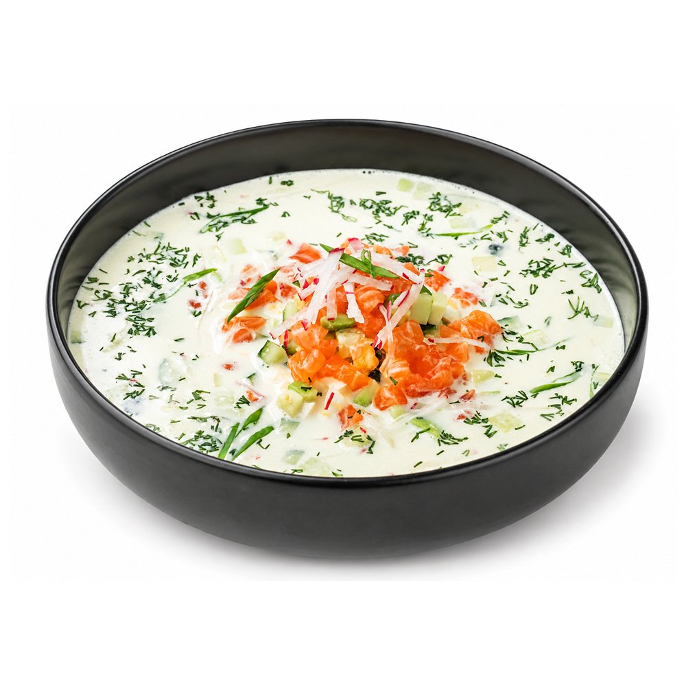 Окрошка с лососем (370г)